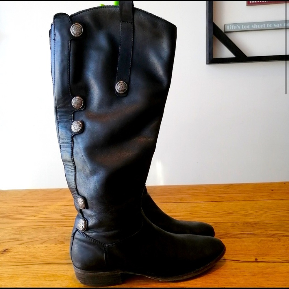 ARTUROCHIANG Leather Riding Style Boots